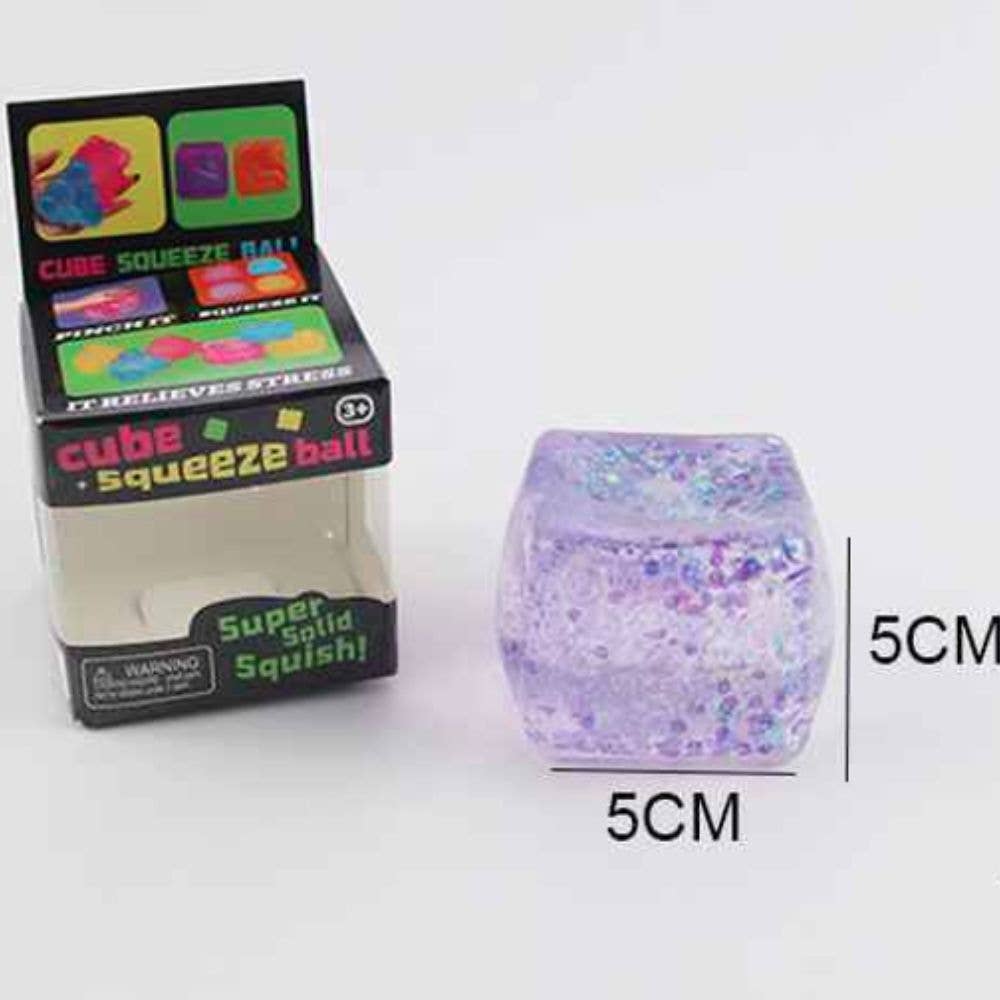 CUBE SQUISHY SQUEEZE TOY 12 UNITS , Z 40031