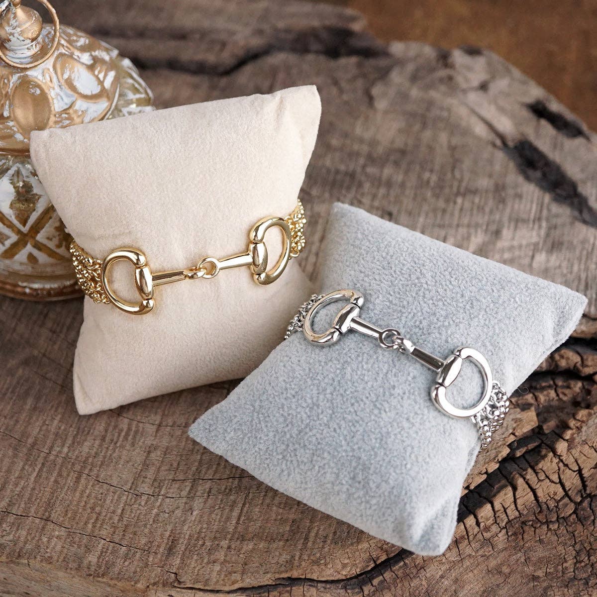 Polished Rider – Rolo Chain Horse Bit Bracelet