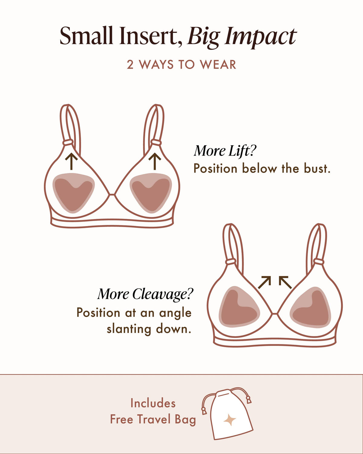 Double-Sided Sticky Push Up Inserts
