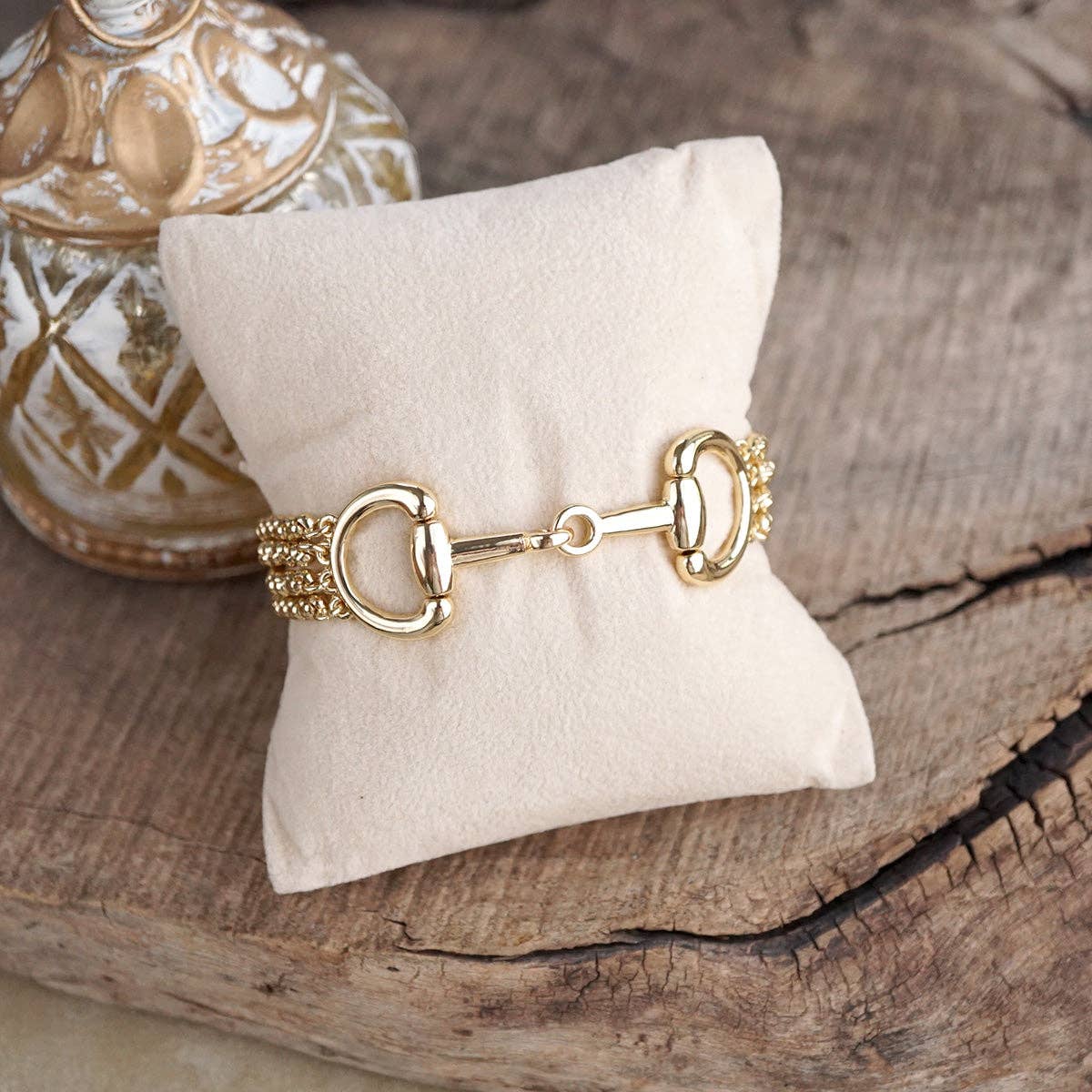 Polished Rider – Rolo Chain Horse Bit Bracelet