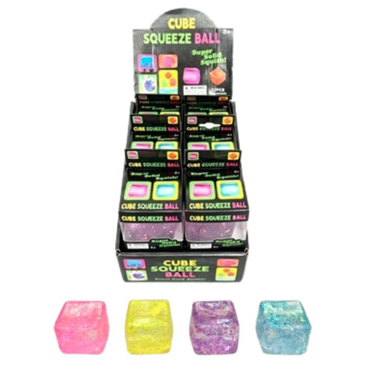 CUBE SQUISHY SQUEEZE TOY  12 UNITS , CT 002 MA