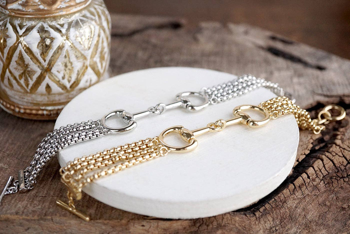 Polished Rider – Rolo Chain Horse Bit Bracelet