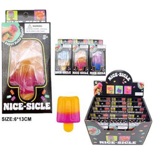 POPSICLE ICE CREAM SQUISHY SQUEEZE TOY  12 UNITS , KCT 1328