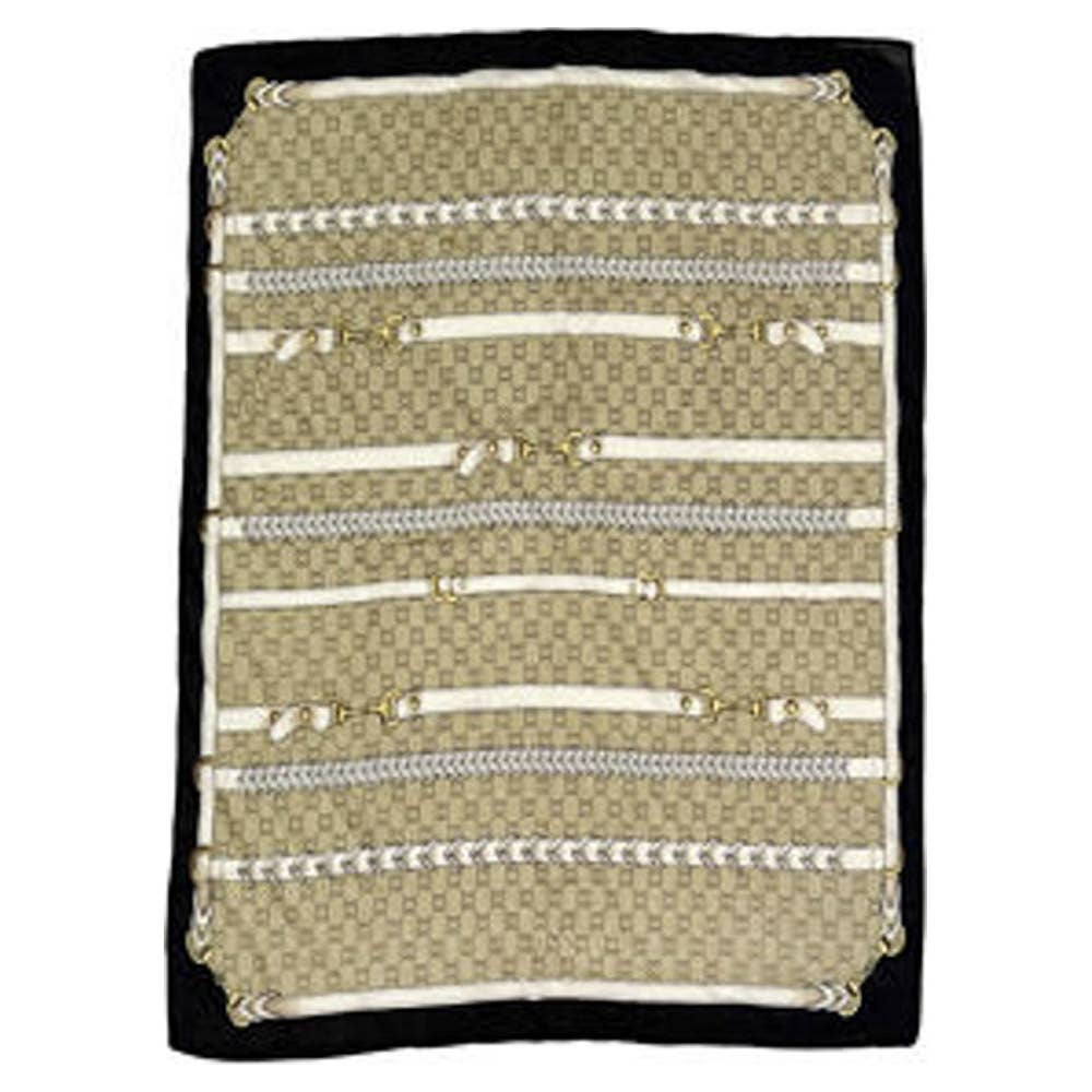 EQUESTRIAN HORSEBIT STRAP PRINT SILKY BANDANA SQ, ISC 94663
