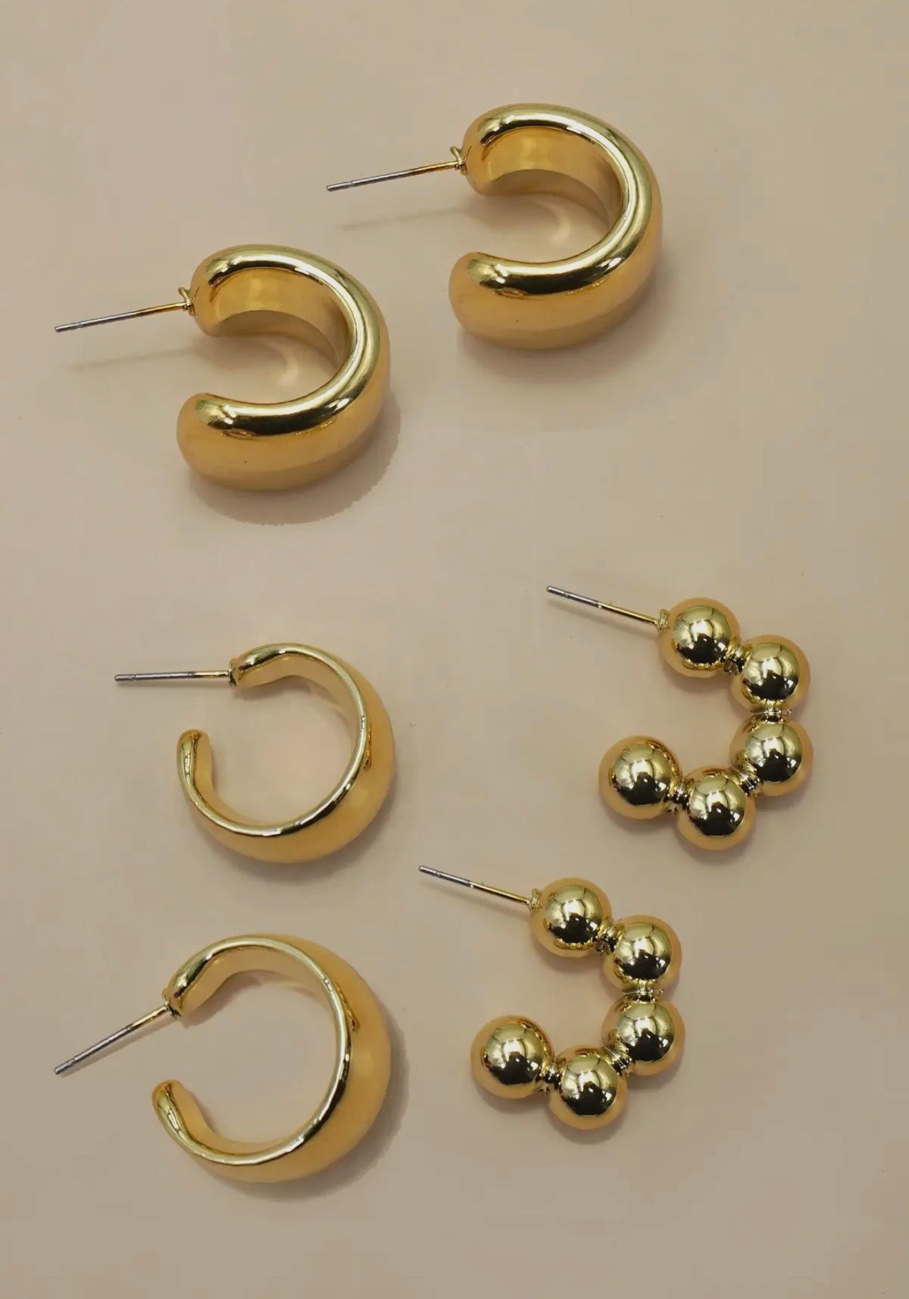 Gold Statement Trio Set