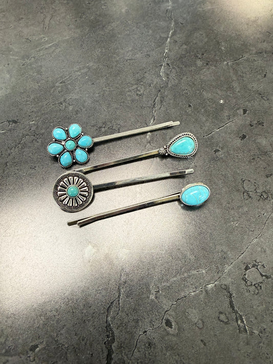 Turquoise Hair Pins