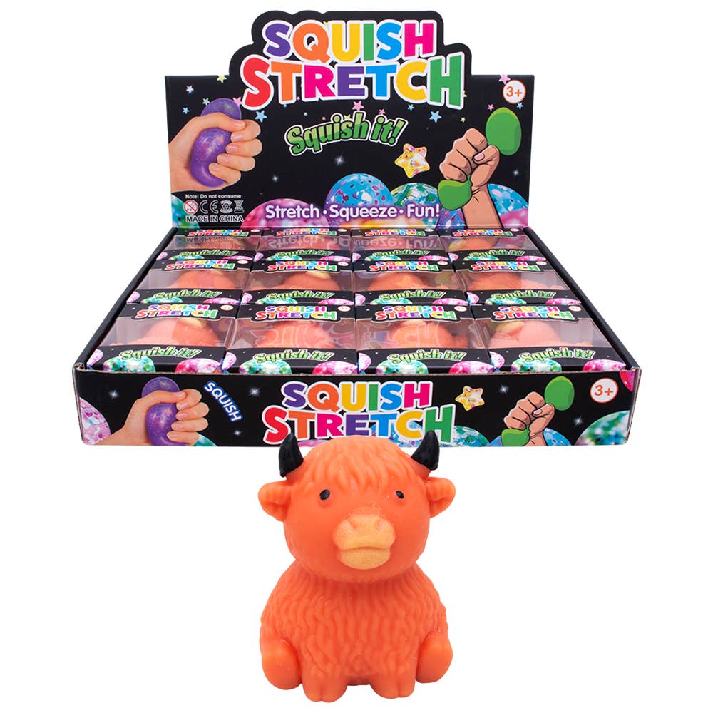 COW ANIMAL SQUISHY SQUEEZE TOY (12 UNITS)  , S 162769