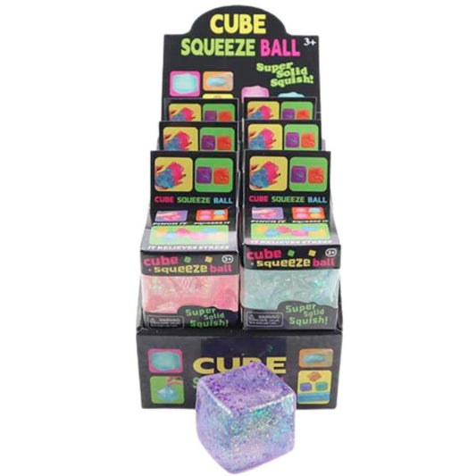 CUBE SQUISHY SQUEEZE TOY  12 UNITS , Z 40031