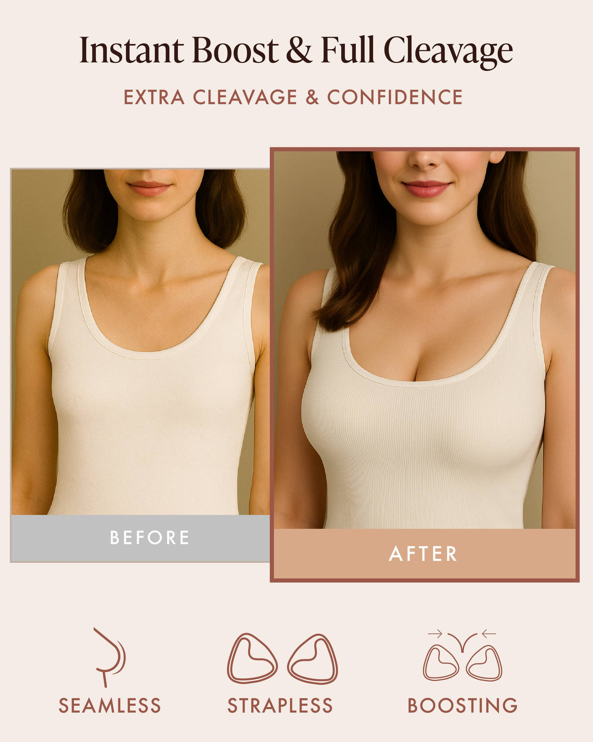 Double-Sided Sticky Push Up Inserts