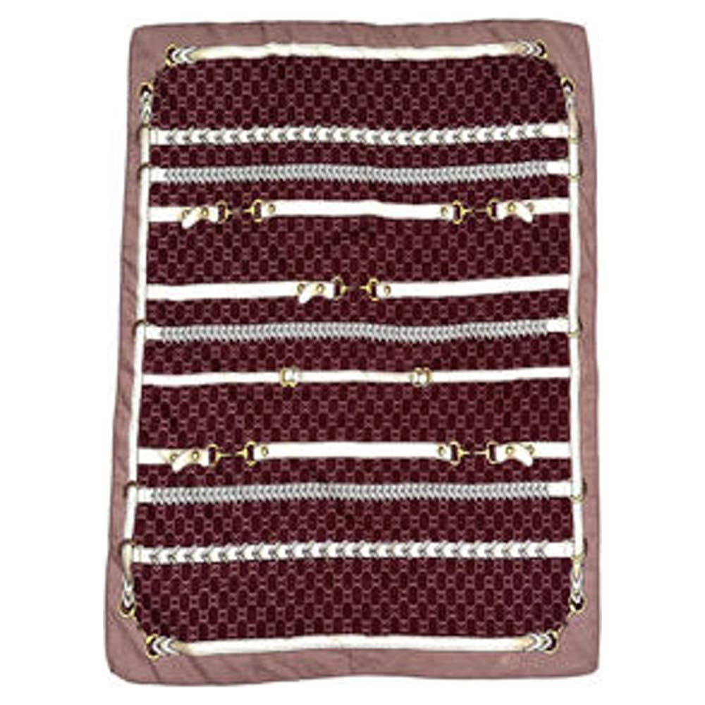 EQUESTRIAN HORSEBIT STRAP PRINT SILKY BANDANA SQ, ISC 94663