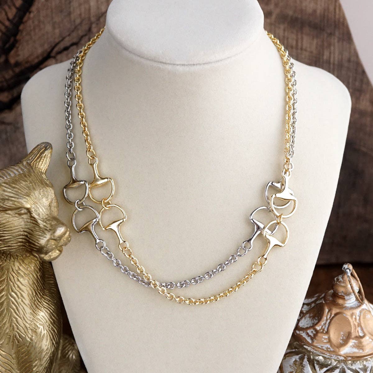 Riding Line – Horse Bit Cable Chain Necklace