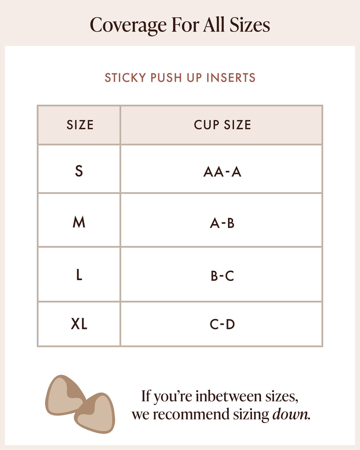 Double-Sided Sticky Push Up Inserts