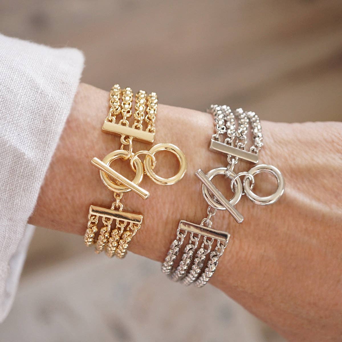Polished Rider – Rolo Chain Horse Bit Bracelet
